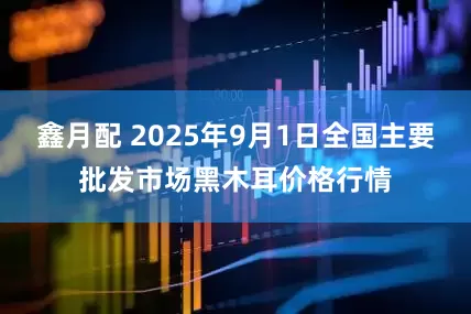 鑫月配 2025年9月1日全国主要批发市场黑木耳价格行情